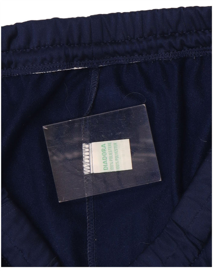 Calça de treino masculina DIADORA grande poliéster azul marinho