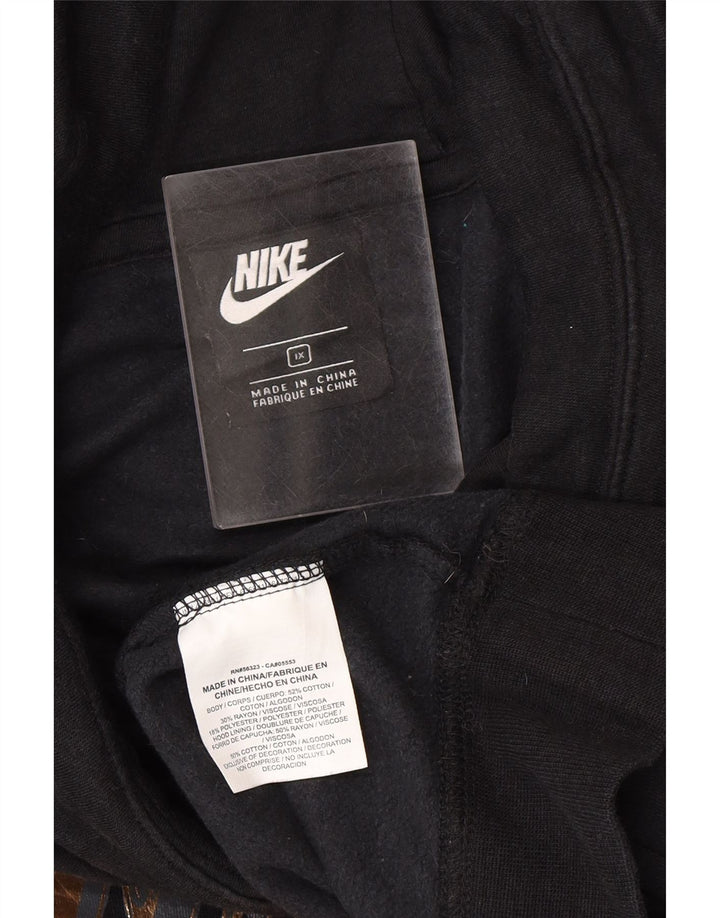 NIKE Womens Graphic Oversized Hoodie Jumper UK 18 XL Black Cotton Vintage Nike and Second-Hand Nike from Messina Hembry 