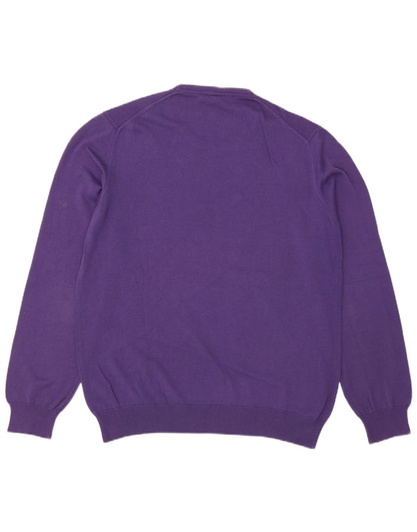 Marina Yachting Suéter masculino com gola redonda 2XL algodão roxo