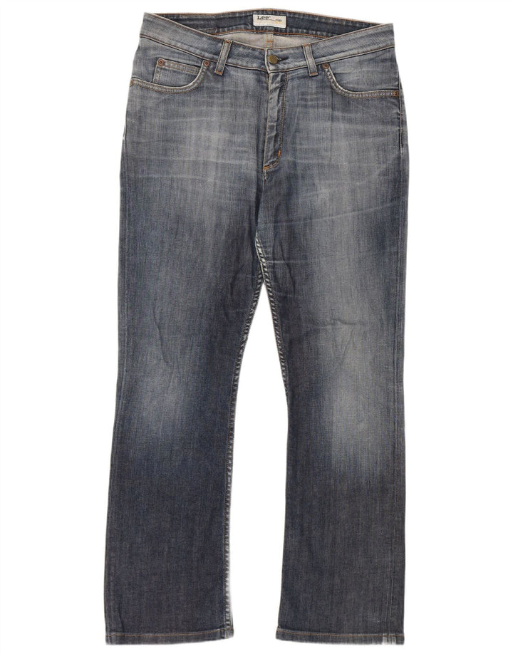 Lee Womens Cameron Bootcut Jeans W34 L28 Azul Algodão