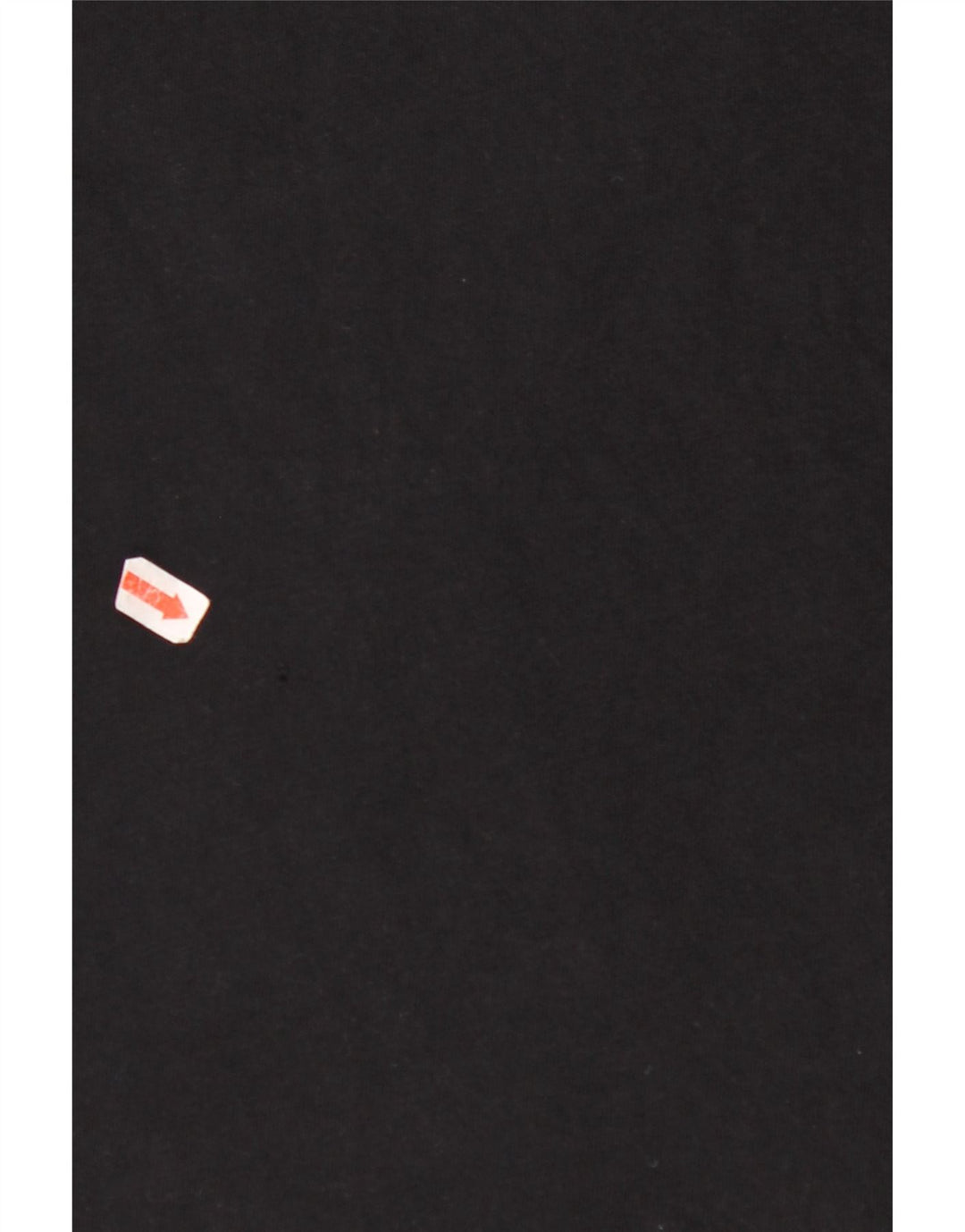 Colete feminino VINTAGE com estampa gráfica UK 12 algodão preto médio