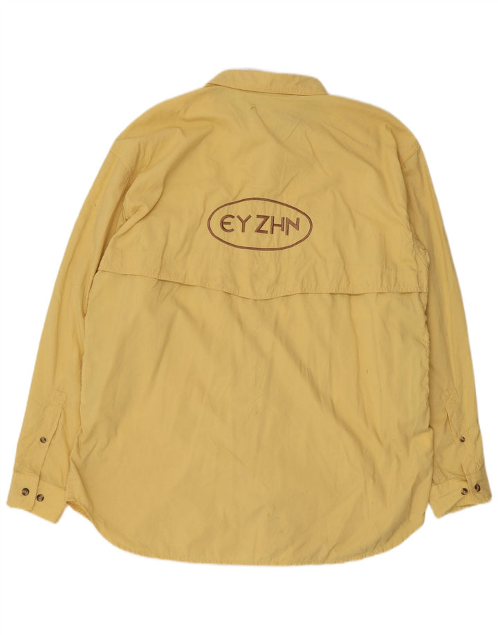 Camisa gráfica masculina The North Face grande nylon amarelo