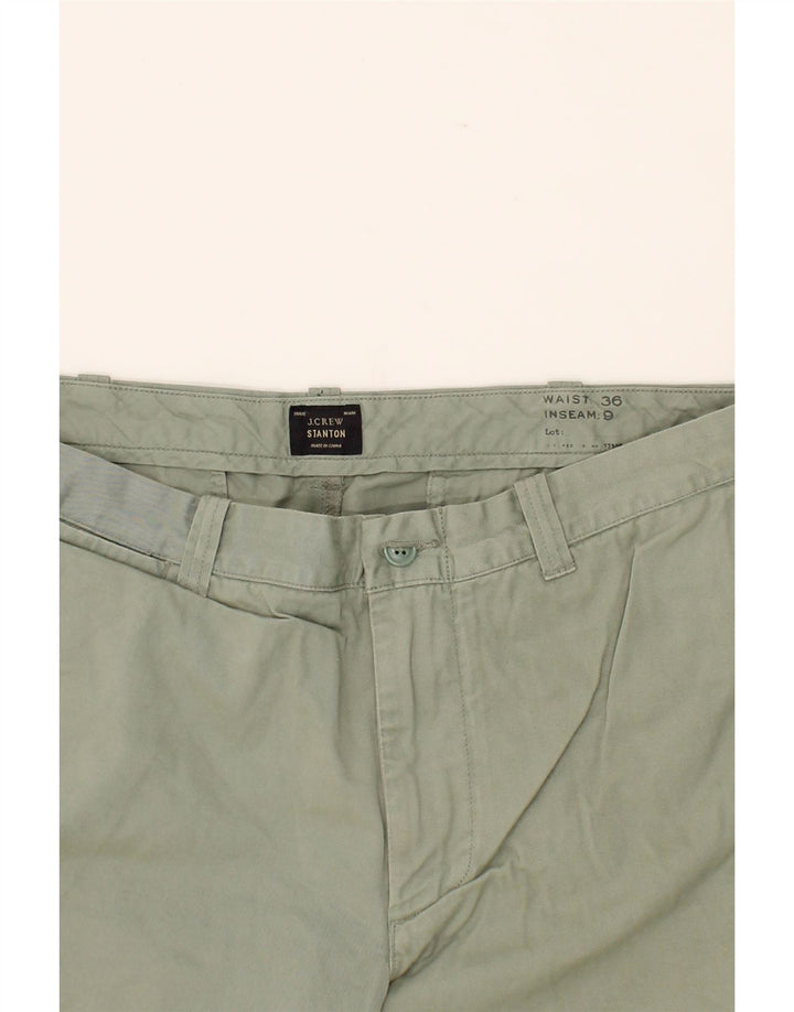 J. CREW Mens Stanton Chino Shorts W36 Large Green Cotton Vintage J. Crew and Second-Hand J. Crew from Messina Hembry 