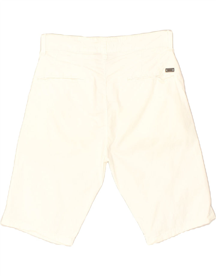 LIU JO Womens Chino Shorts IT 42 Medium W28 White Cotton | Vintage Liu Jo | Thrift | Second-Hand Liu Jo | Used Clothing | Messina Hembry 