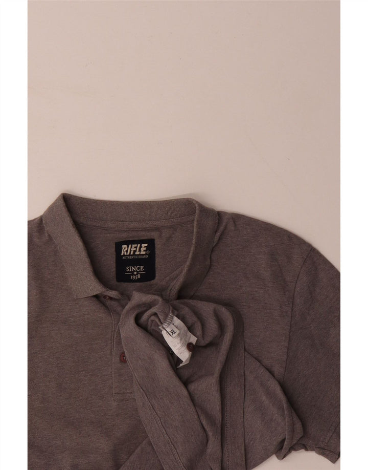 Camisa polo masculina RIFLE XL algodão cinza