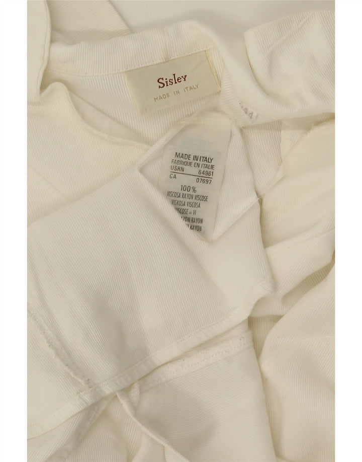 Blusa feminina Sisley IT 44 viscose branca média