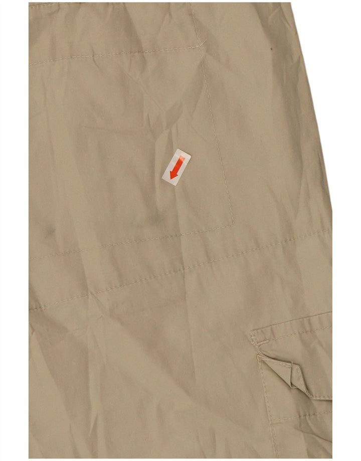 Calça Capri Cargo Feminina Vintage Pequena W27 L21 Algodão Bege