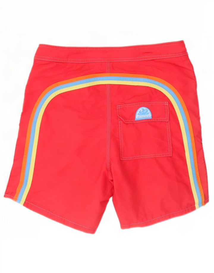 Shorts de natação masculino Sundek médio vermelho nylon