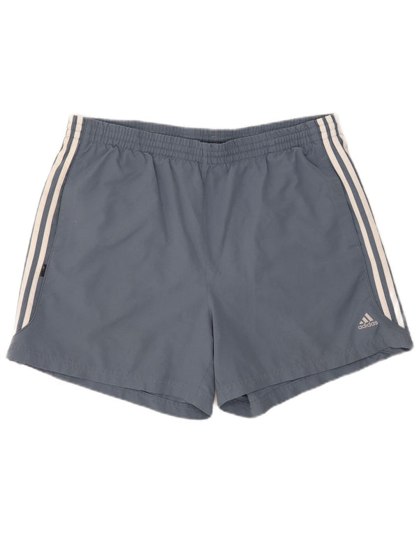 Shorts esportivos masculinos Adidas XL azul poliéster