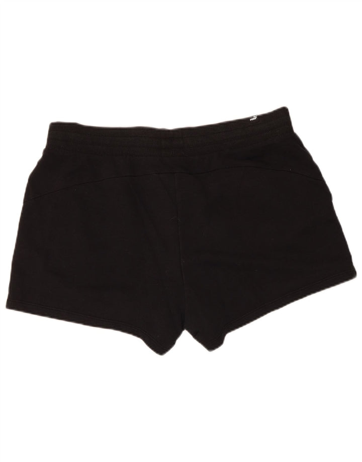 Shorts esportivos femininos Puma UK 16 grandes pretos