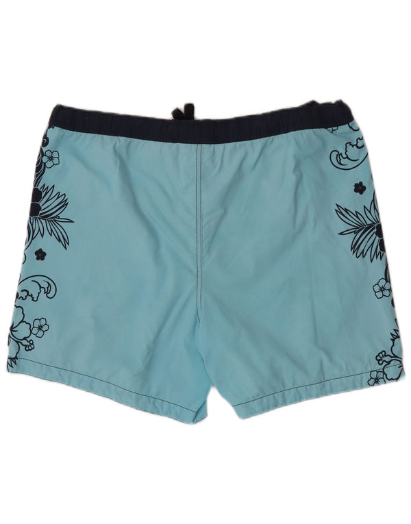 Shorts de natação masculino Tommy Hilfiger XL azul marinho floral nylon