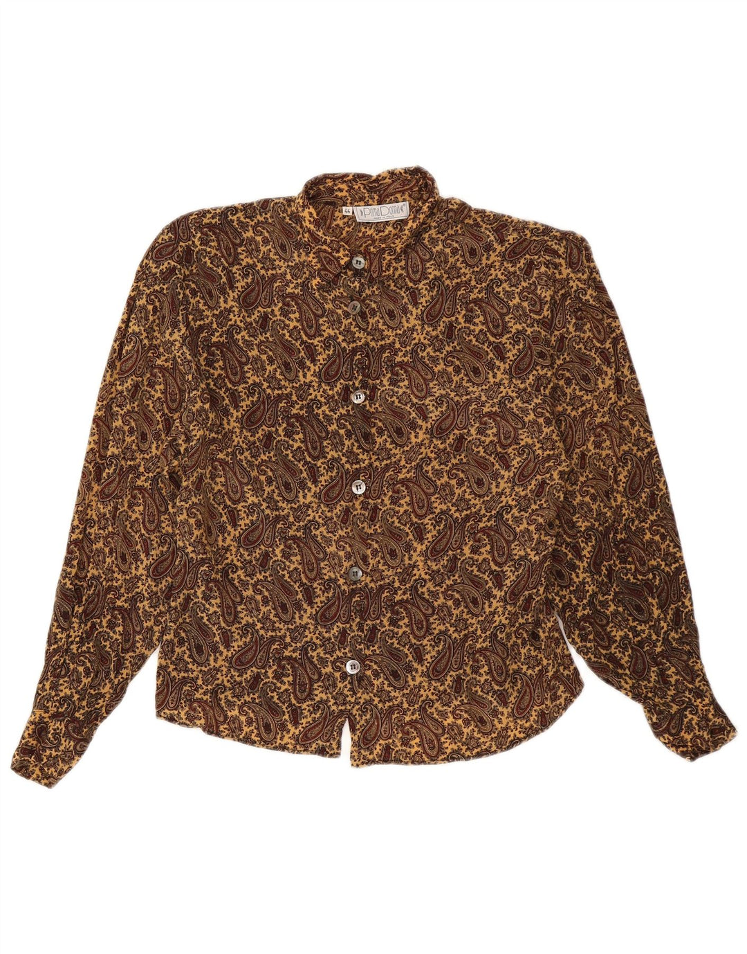 Blusa feminina PRIMA DONNA IT 44 marrom médio paisley