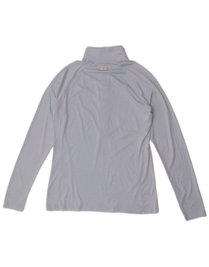 Under Armour Womens Heat Gear Pulôver Treino Top Reino Unido 12 Médio Azul