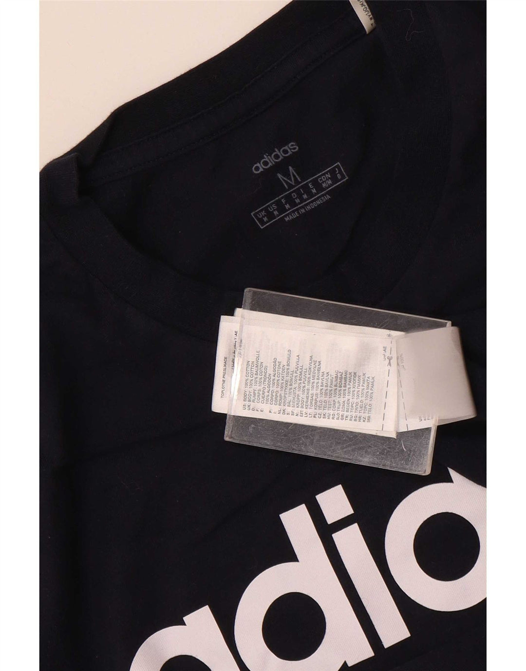 Adidas Camiseta Masculina Graphic Top Médio Algodão Azul Marinho
