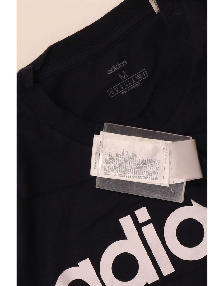 Adidas Camiseta Masculina Graphic Top Médio Algodão Azul Marinho