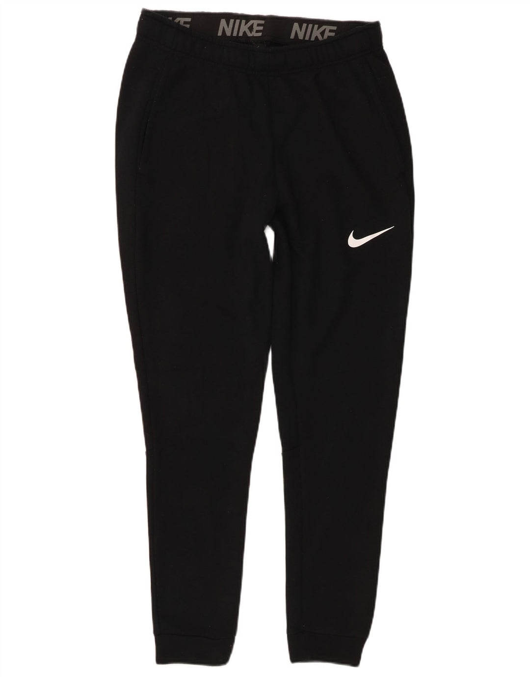 Nike Mens Dri Fit Standard Fit Calças de treino Joggers Pequeno Preto