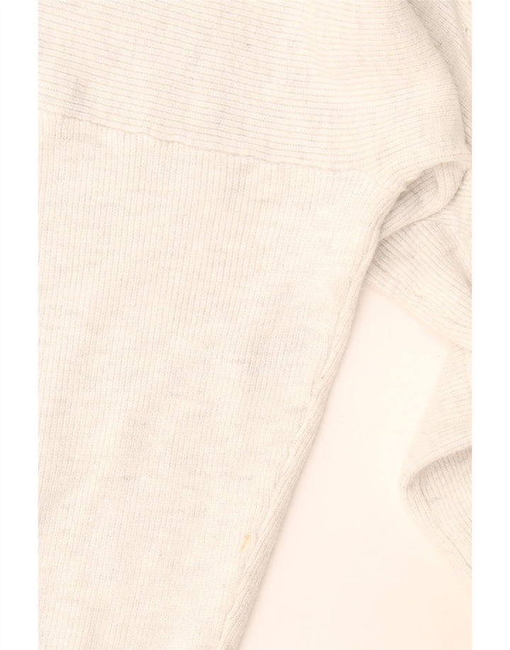 Suéter feminino Marks & Spencer grande com decote em V Reino Unido 18 XL cinza
