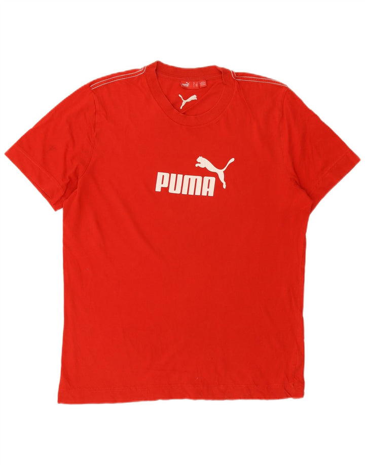 PUMA Camiseta masculina gráfica Top Médio Vermelho