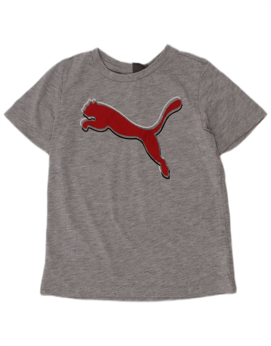 Camiseta Puma Boys Graphic Top 4-5 Anos Algodão Cinza