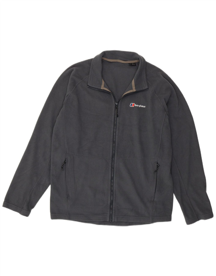 Jaqueta de lã masculina BERGHAUS UK 40 poliéster cinza grande