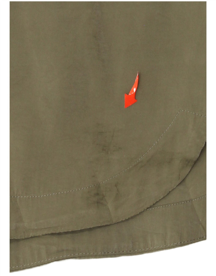 Blusa feminina Street One com camisa overshirt Reino Unido 20 2XL cáqui modal