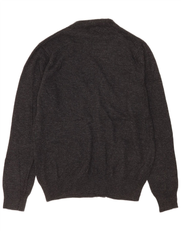 Robe Di Kappa Suéter Cardigan Masculino Cinza Médio