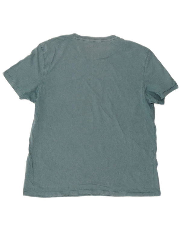Camiseta masculina Fat Face Top XL algodão azul