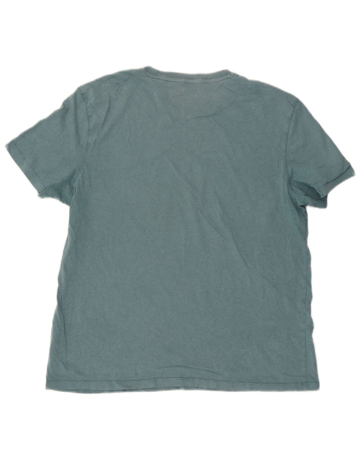 Camiseta masculina Fat Face Top XL algodão azul