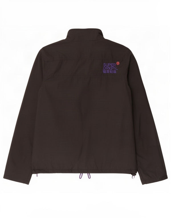 Jaqueta corta-vento feminina Superdry The Windhiker UK 16 grande preta
