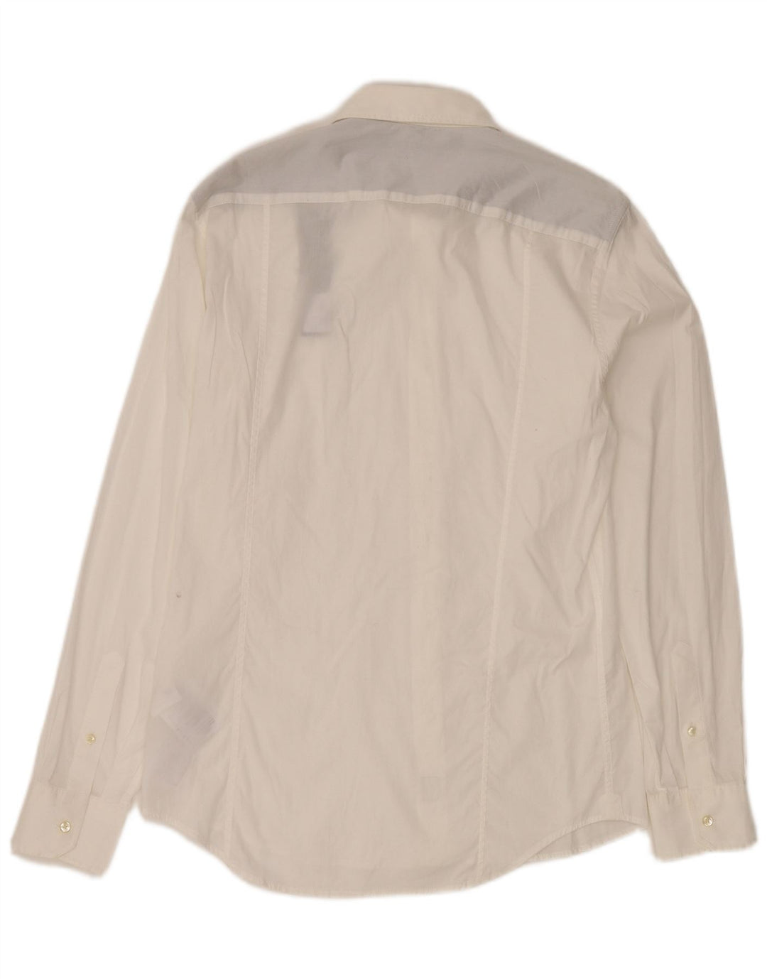 Camisa masculina REPLAY de algodão branco médio
