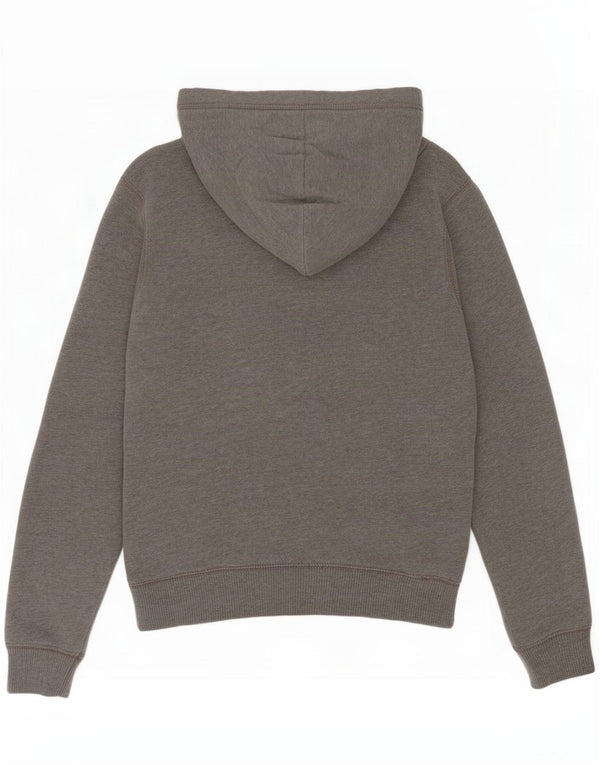 Hollister feminino gráfico moletom com capuz UK 6 XS algodão cinza