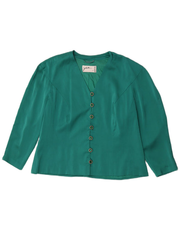 Blusa feminina Yvette manga 3/4 EU 44 XL verde