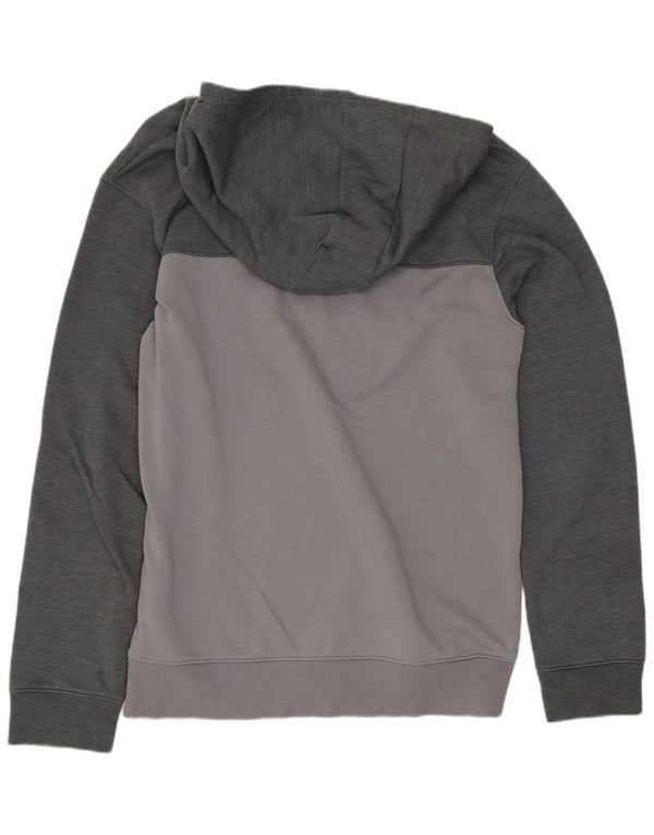 Suéter gráfico com capuz Under Armour Boys 13-14 anos XL cinza colorblock