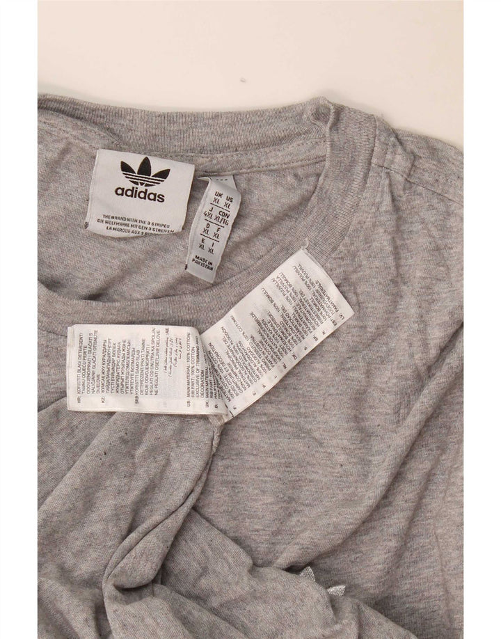 Camiseta masculina Adidas Top XL cinza algodão