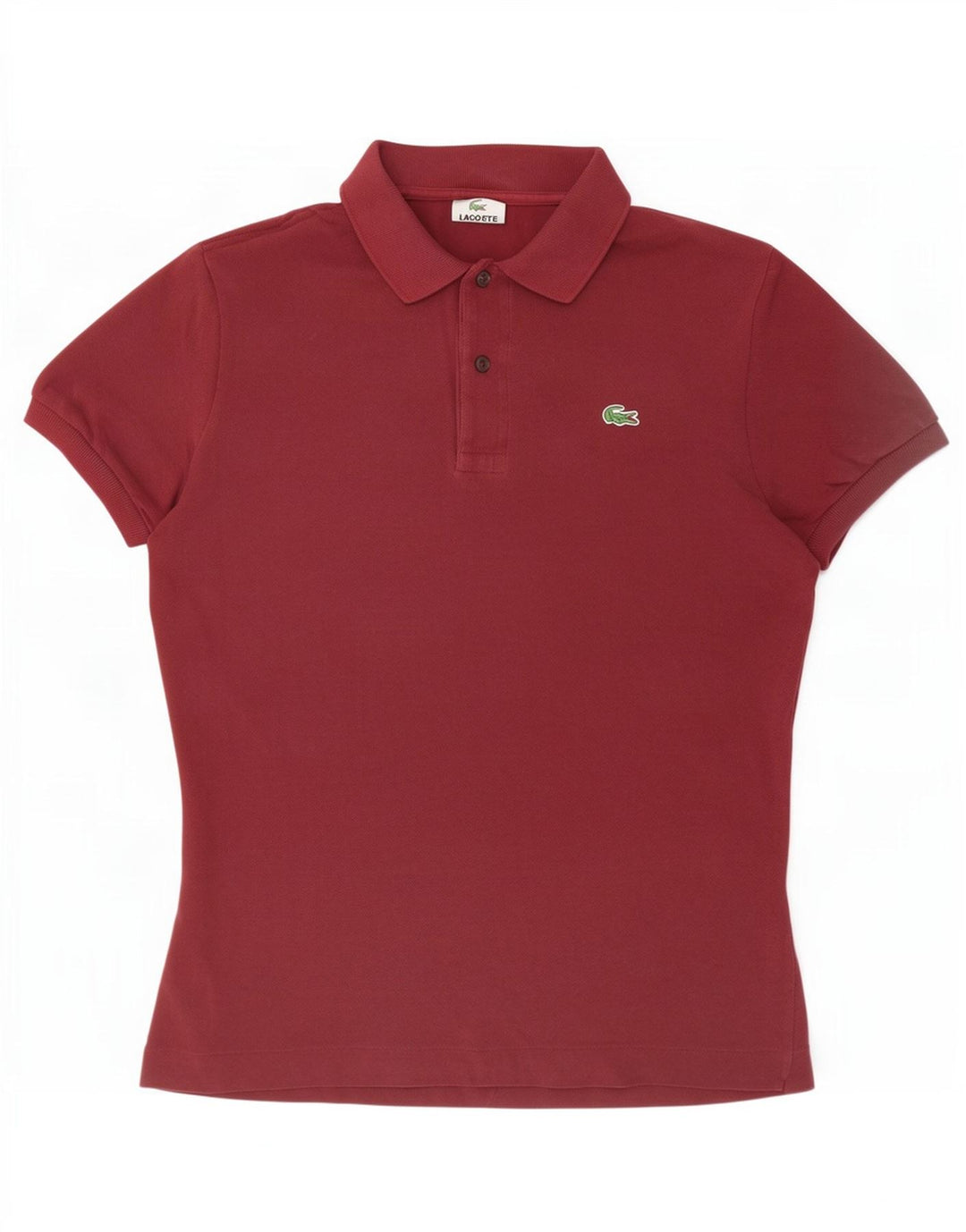 Camisa polo masculina Lacoste tamanho 4 médio algodão Borgonha