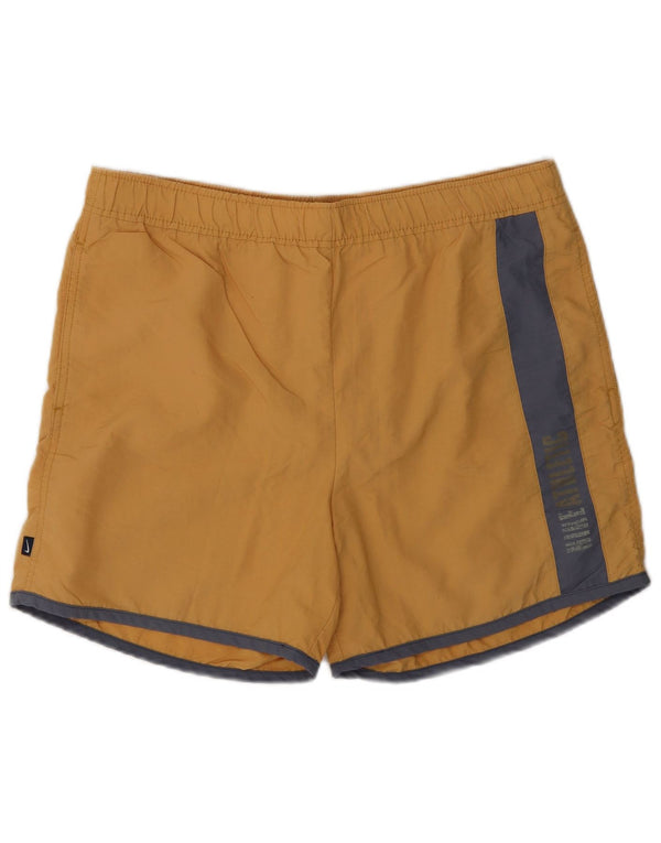 Shorts esportivos gráficos Nike Boys 13-14 anos XL amarelo colorblock nylon