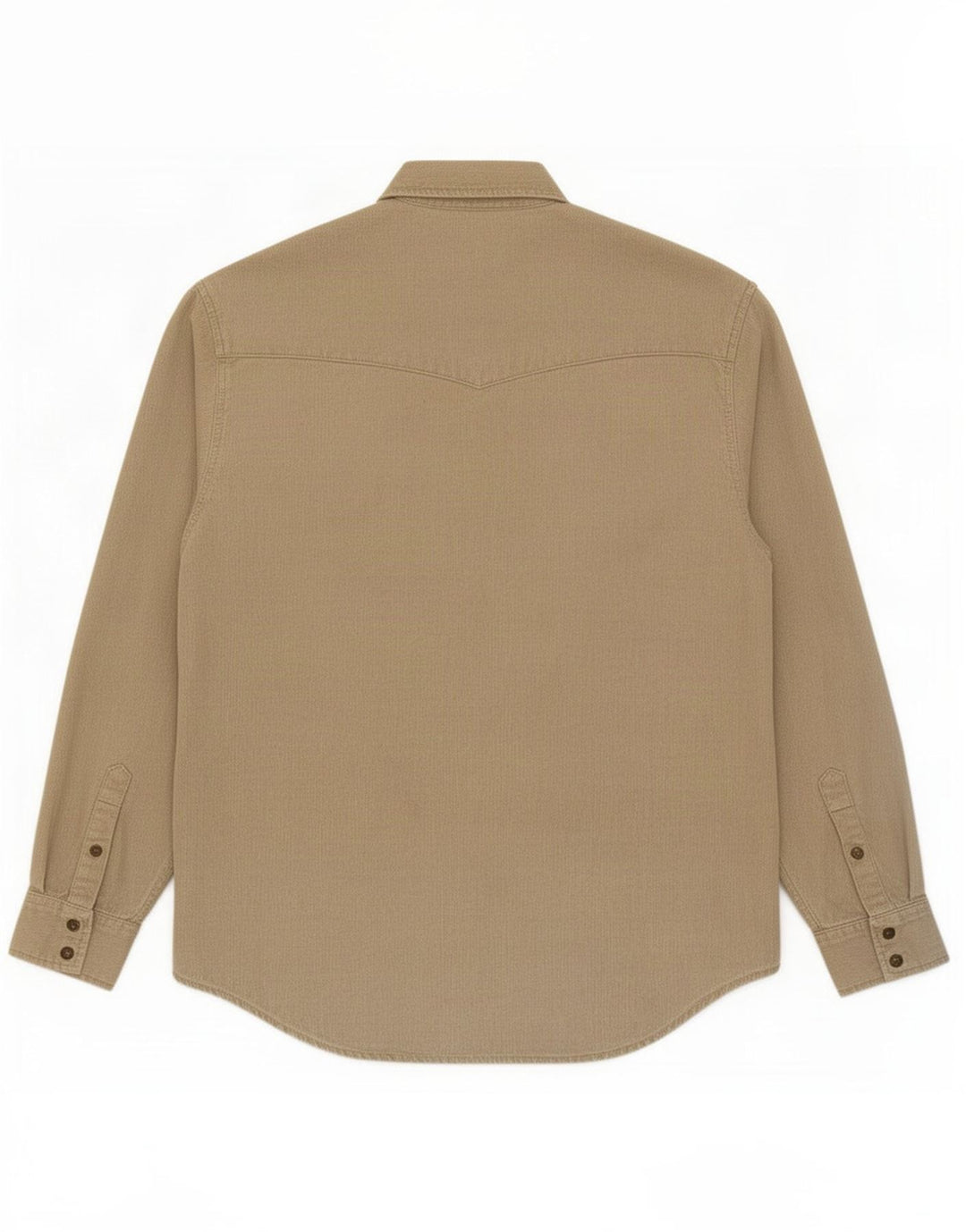 Camisa masculina de veludo cotelê Lee algodão bege médio