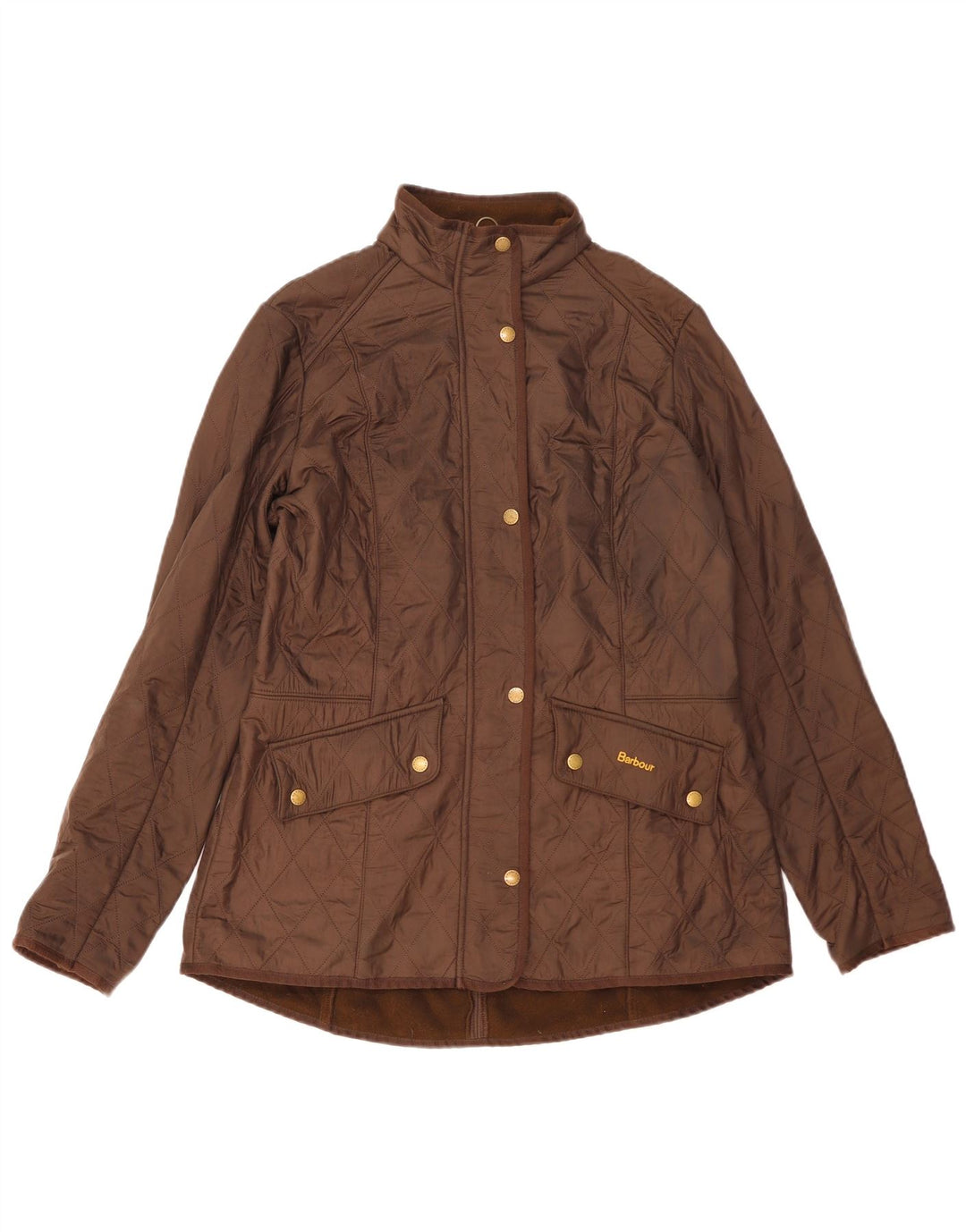 Jaqueta acolchoada feminina Barbour UK 16 grande marrom