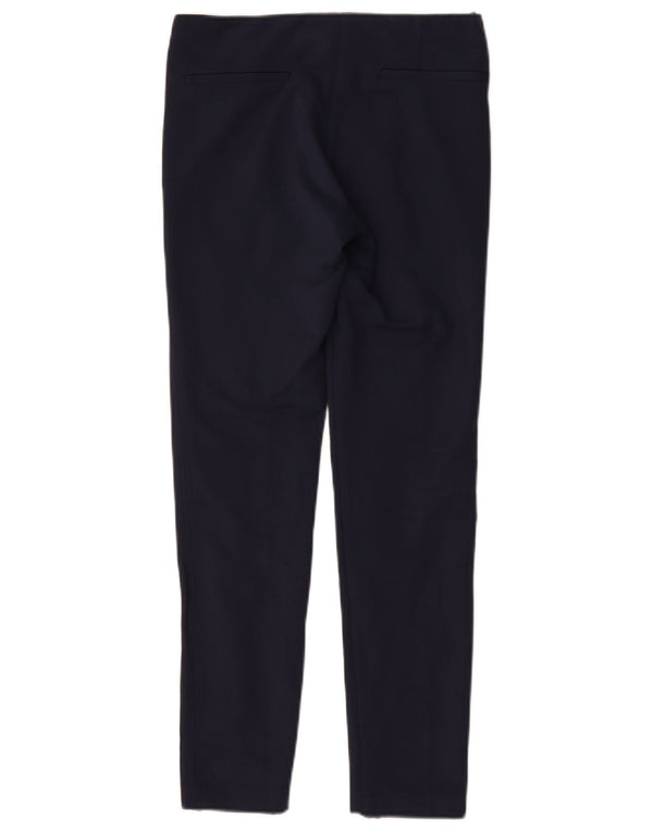 Calça feminina casual slim Zara XS W24 L27 azul marinho