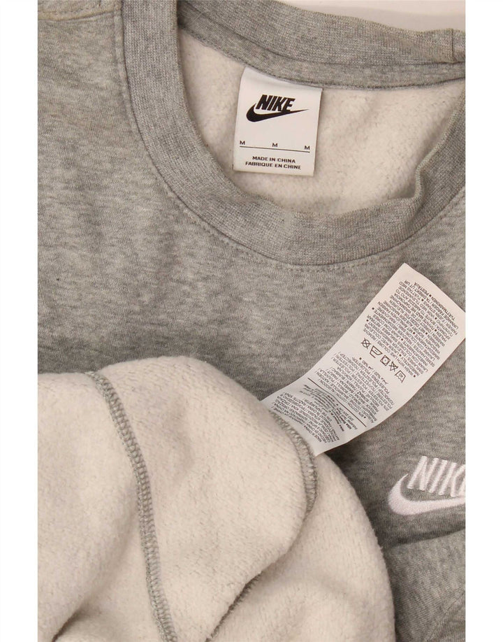 Nike Mens Moletom Jumper Médio Algodão Cinza