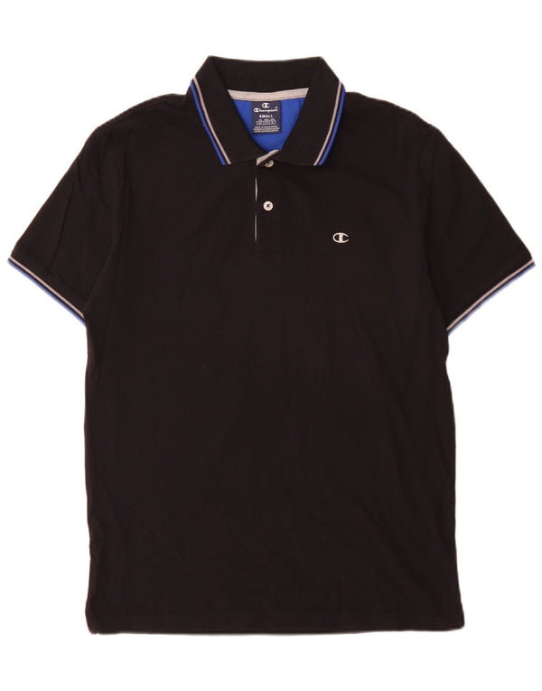 Camisa polo masculina Champion pequena preta