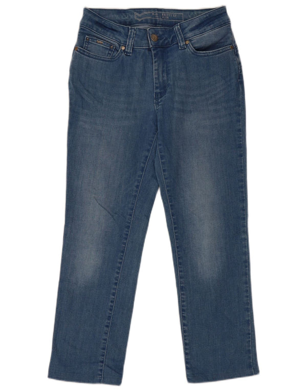 Gas Womens Britty Crop Slim Jeans W25 L23 Azul Algodão