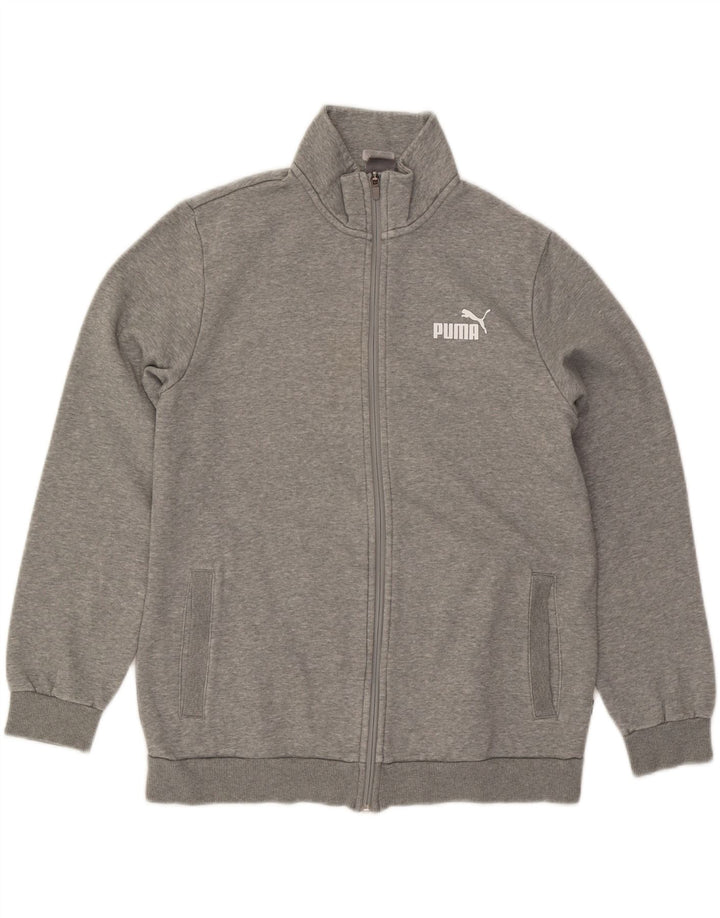PUMA Mens Tracksuit Top Jacket Grande Algodão Cinza