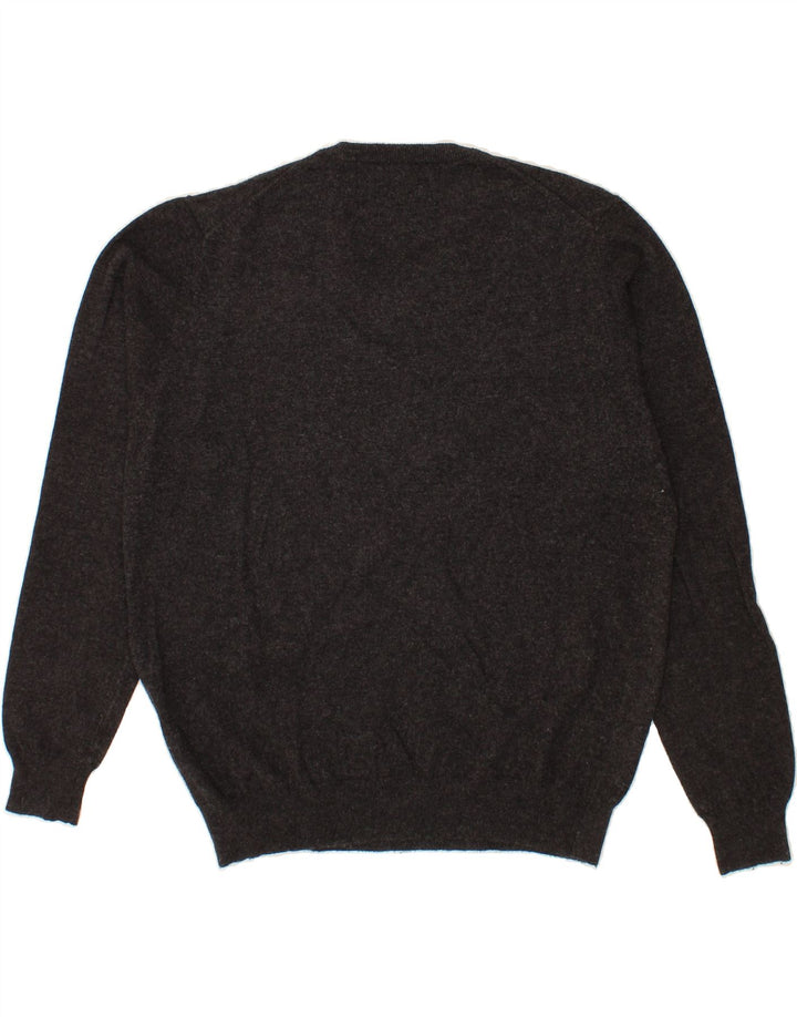 MASSIMO REBECCHI Mens V-Neck Jumper Sweater XL Grey Viscose Vintage Massimo Rebecchi and Second-Hand Massimo Rebecchi from Messina Hembry 