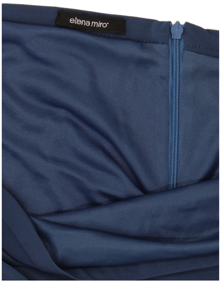 ELENA MIRO Saia lápis feminina W36 XL azul