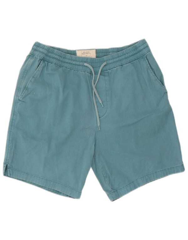 Hollister Mens Chino Shorts Grande W34 Azul Algodão