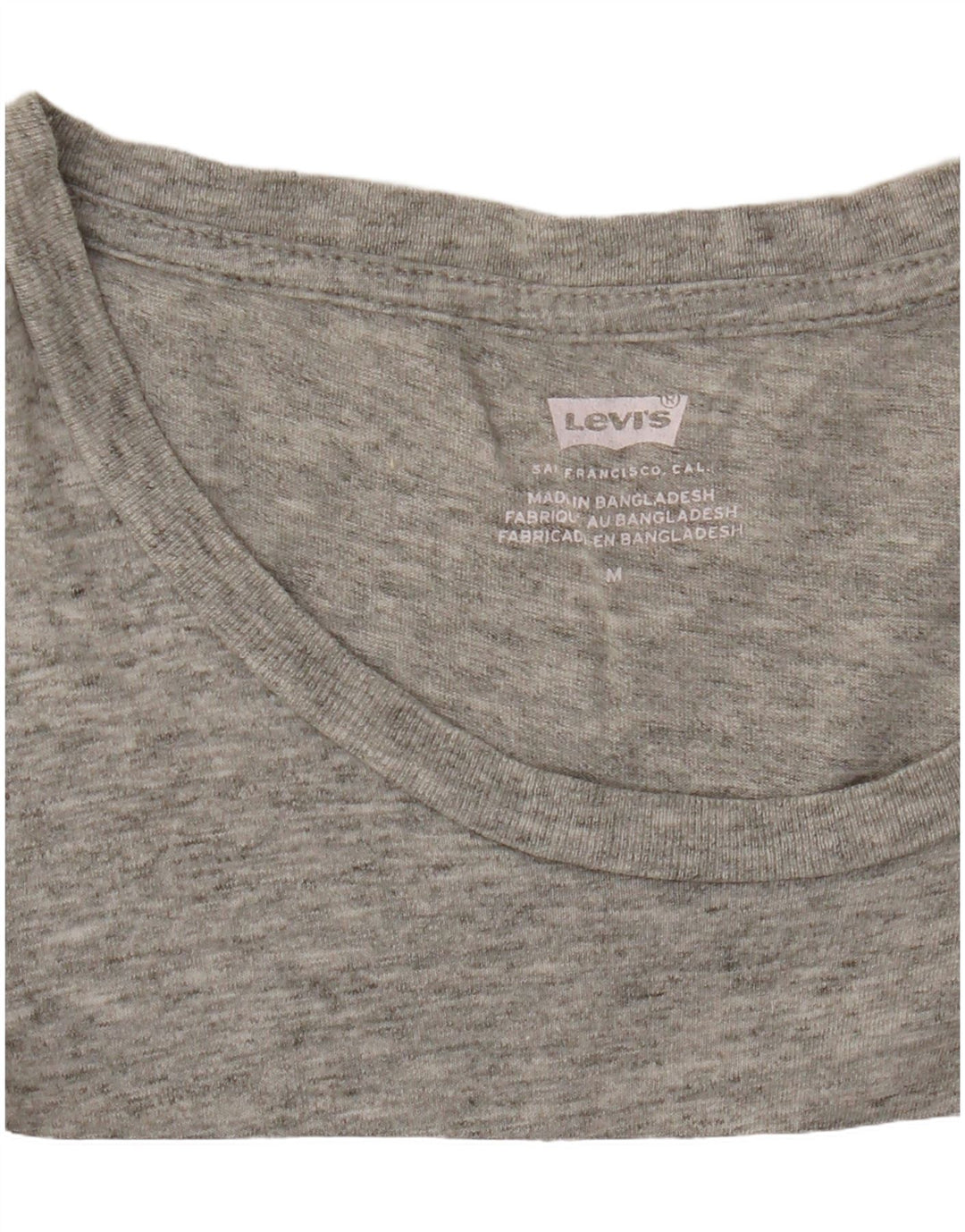Camiseta feminina gráfica LEVI'S UK 12 cinza médio manchado