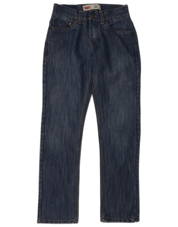 LEVI'S Boys 511 Slim Jeans 13-14 Anos W27 L27 Azul Algodão