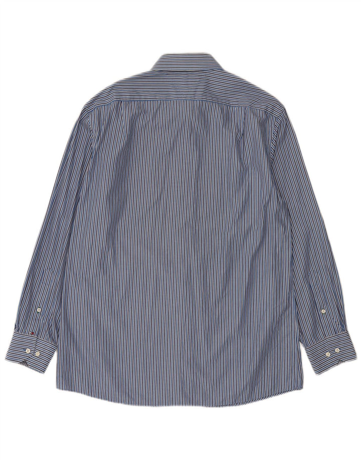 Camisa masculina Tommy Hilfiger tamanho 16 listra azul grande