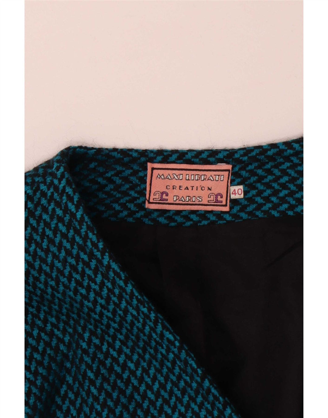 Jaqueta blazer feminina Maxi Librati com 3 botões EU 40 espinha de peixe azul médio